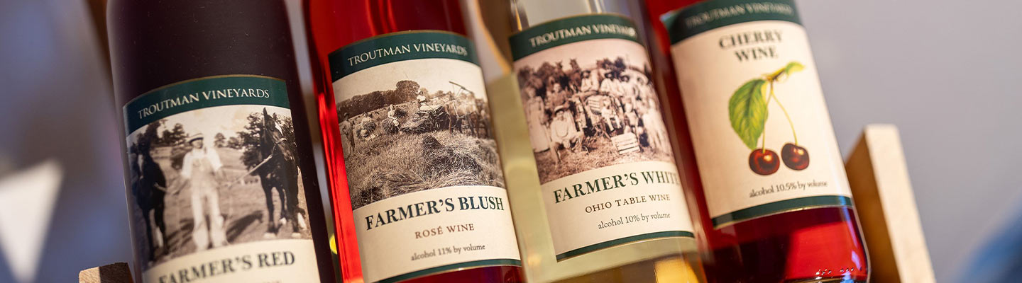 wine bottles