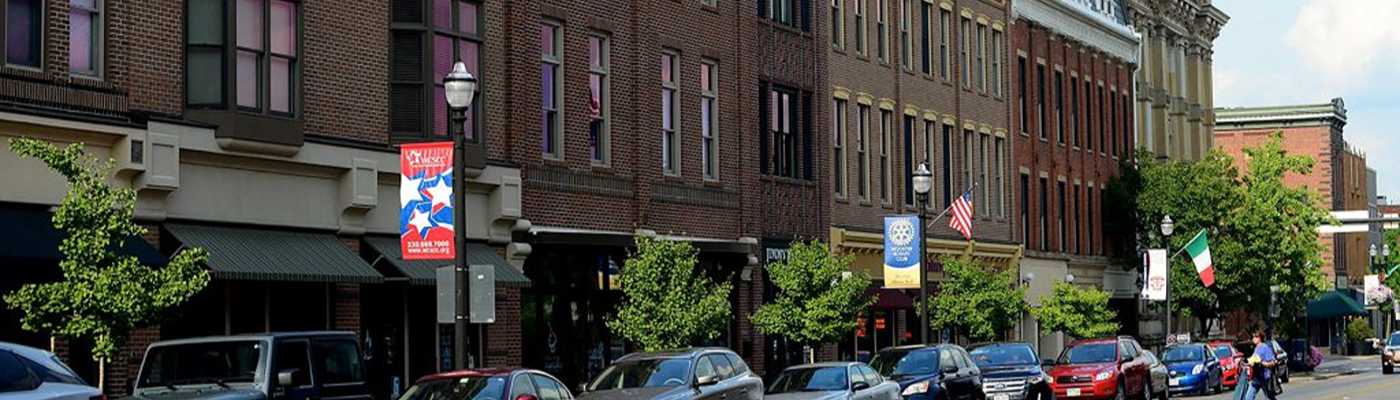 Historic downtown streetscape.